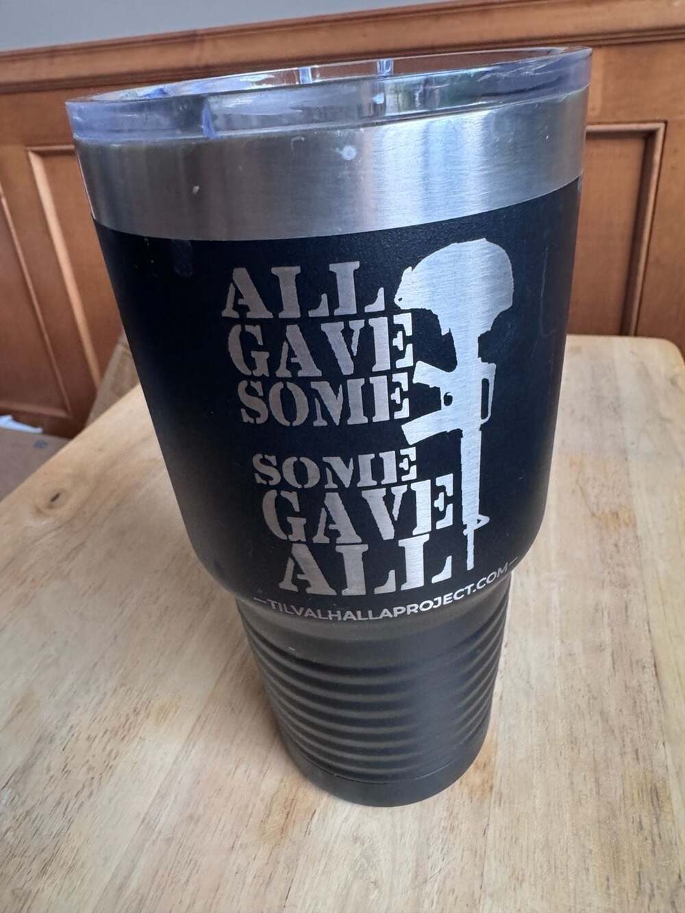 Til Valhalla All Gave Some Some Gave All Laser Engraved 30oz Insulated Tumbler